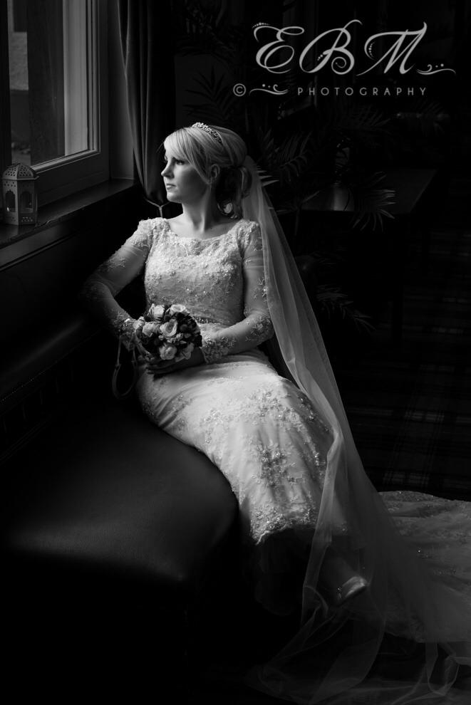 Wedding - Bride In Black & White