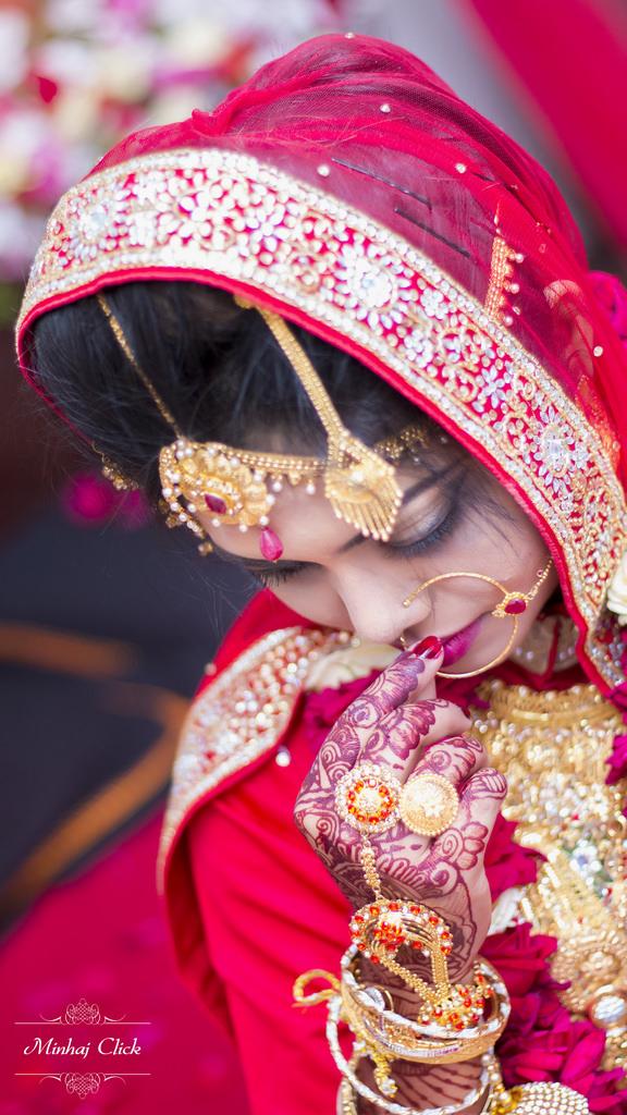Hochzeit - 'beauty In Red 2' - Bangladeshi Bride