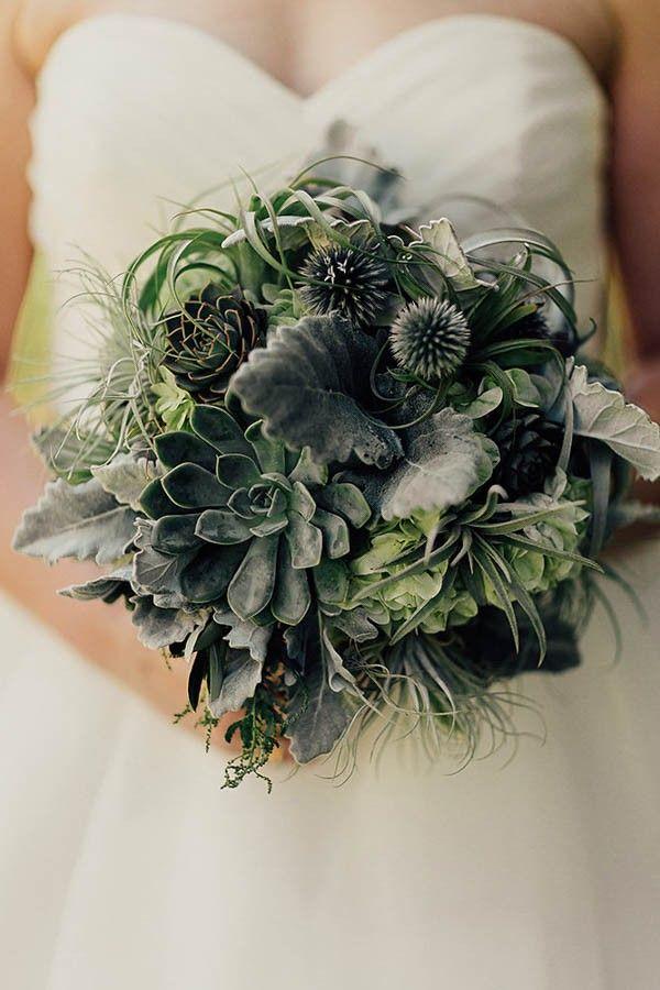 Свадьба - Modern Cuyahoga Valley Wedding With Dark Wood And Succulents