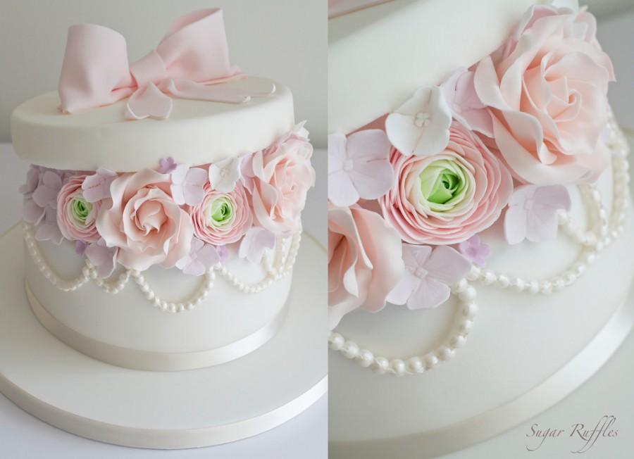 Wedding - Box Of Flowers Birthday Cake