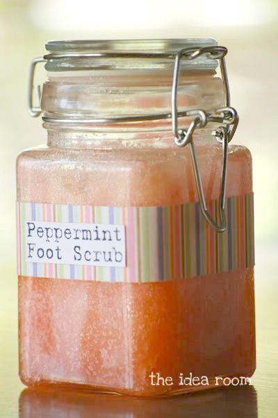 Hochzeit - Peppermint Foot Sugar Scrub Recipe