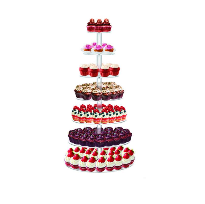 Mariage - 7 Tiers 1/4" Commercial Clear Acrylic cup cake Stand
