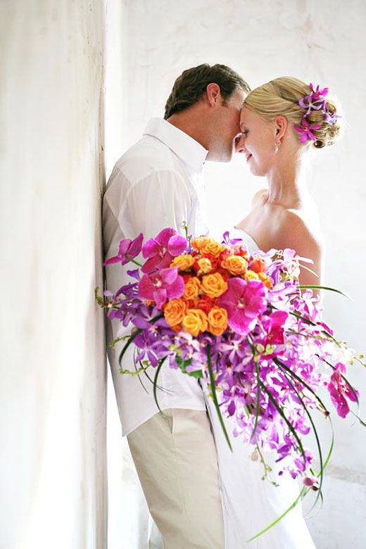 Hochzeit - Colorful Bridal Bouquet «  Bollea – Floral Design Gallery