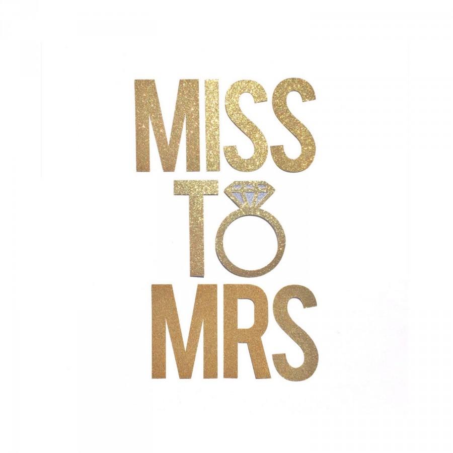 Свадьба - Miss to Mrs Banner // Bridal Shower Banner Decor // Bachelorette Party Decorations // Engagement Party Decor