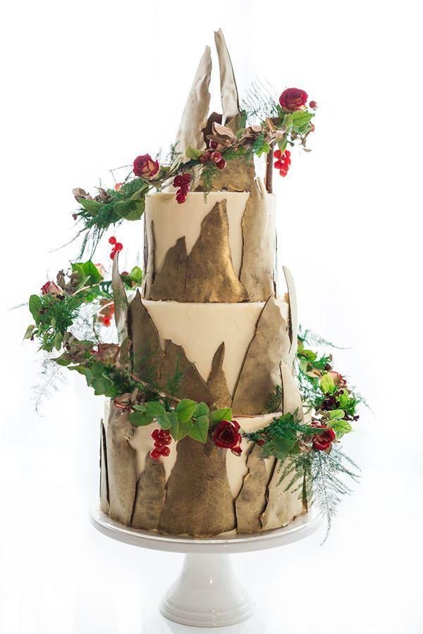 Wedding - 12 Cakes Of Christmas #3: Gilded Peaks