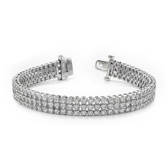 زفاف - 5.25 Carat F/SI1 Diamond Bracelet - Diamond Bracelets for Women - Christmas Gifts for Her - Anniversary Gift Ideas