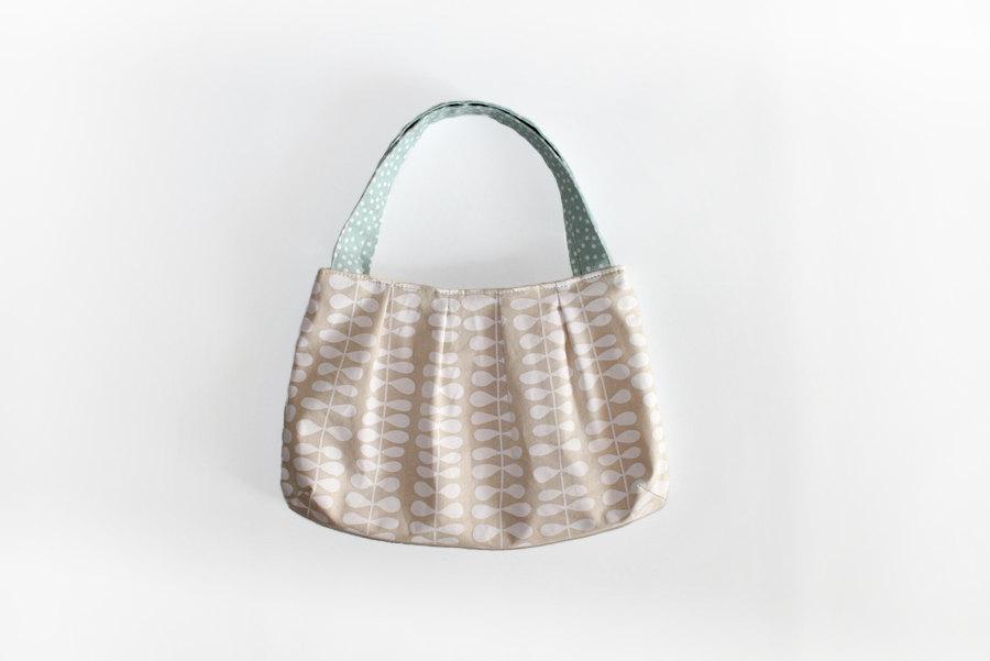 زفاف - Natural white purse , white fabric handbag,  ivory mint bag, gift for her