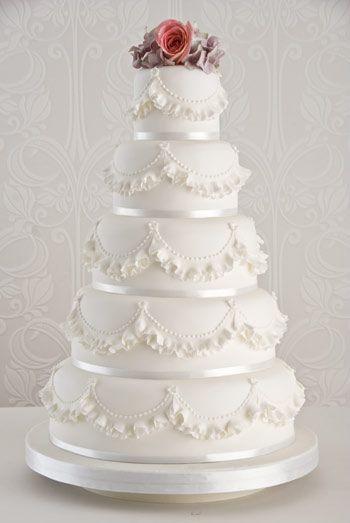 Hochzeit - Ruffle Wedding Cake