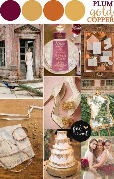 Свадьба - Copper   Plum   Antique Gold Autumn Wedding { Vintage Inspired Weddings }