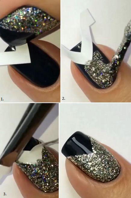Свадьба - DIY Manicure For New Year’s Eve