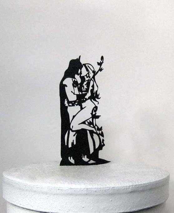 Mariage - Wedding Cake Topper - Batman and Poison Ivy cake topper