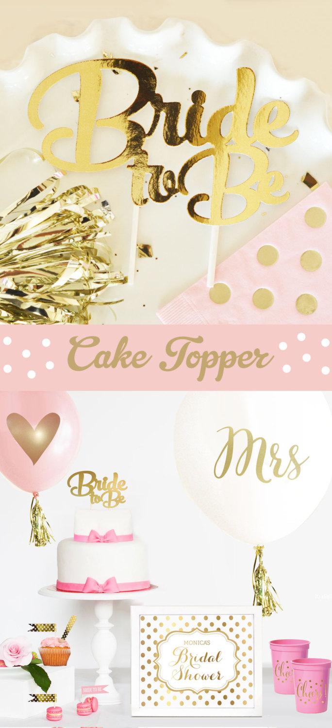 زفاف - Bride to Be Cake Topper Bachelorette Cake Topper Bridal Shower Cake Topper Bridal Cake Topper (EB3116) Bride to Be cake topper