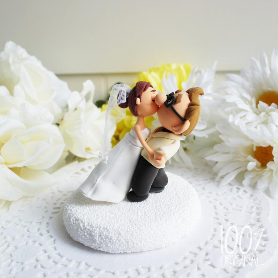 Wedding - Custom Cake Topper - Ellie & Carl