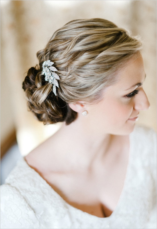 Hochzeit - SALE Bridal,  beautiful leaf rhinestone comb
