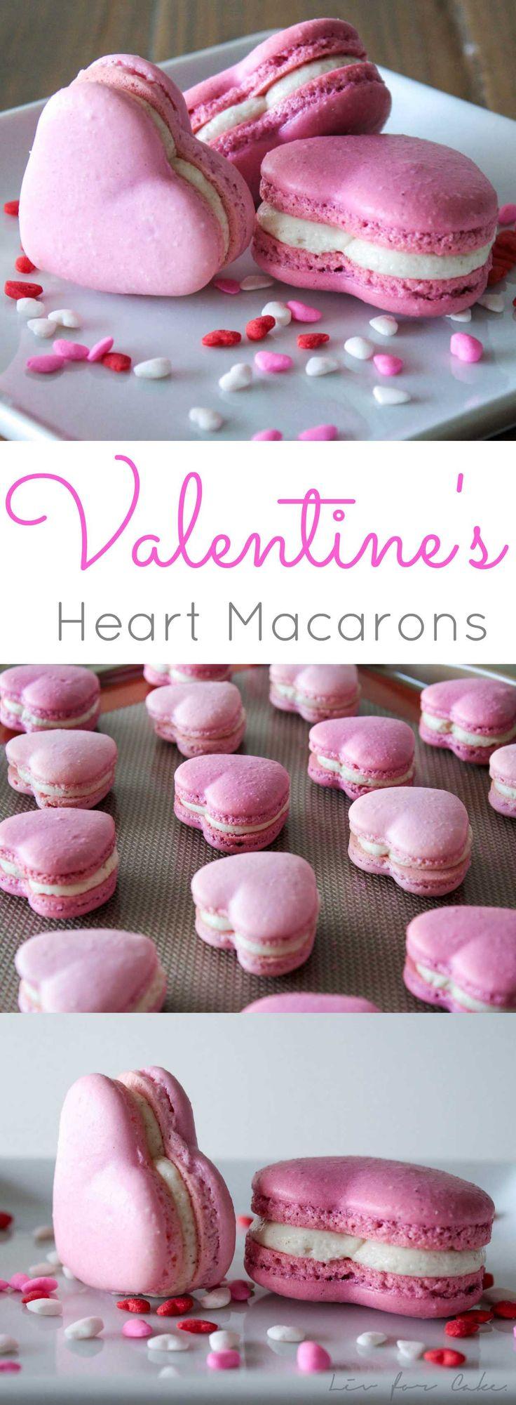 Hochzeit - Valentine's Heart Macarons