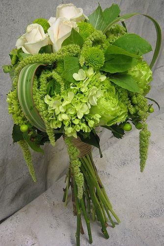 زفاف - Green And White Bouquet Inspiration - Project Wedding