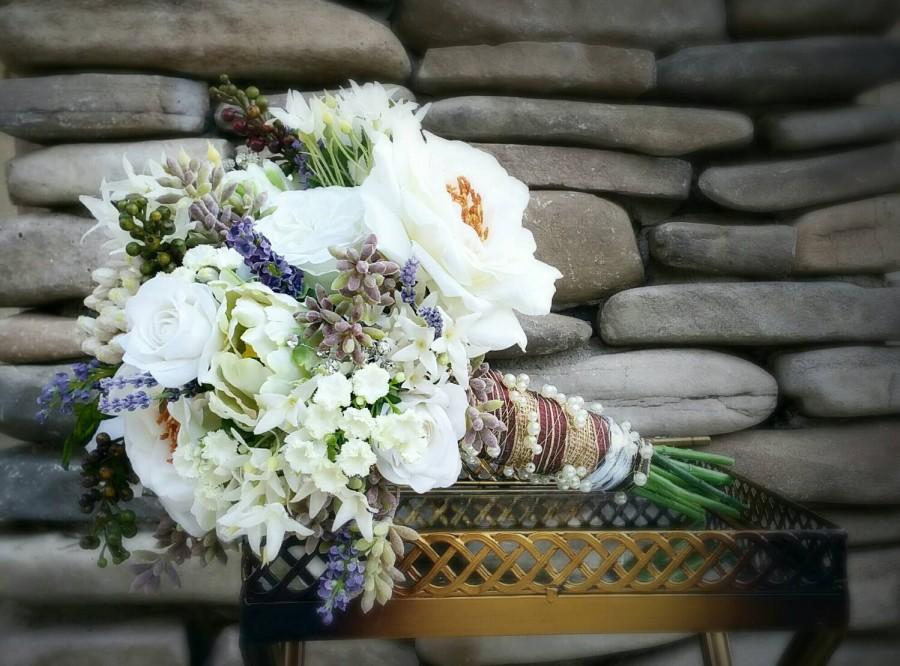 Mariage - Wedding Bouquet, Bridal Bouquet, Silk Bouquet, Succulent Bouquet, Floral Bouquet, Flower Bouquet, Alternative Bouquet, Keepsake Bouquet