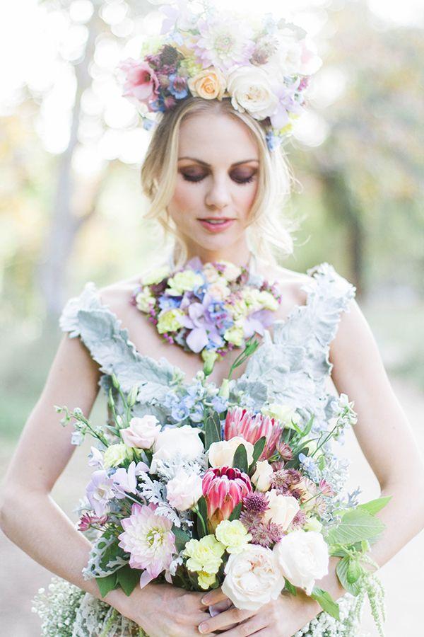 Свадьба - Living Flower Dress Inspiration