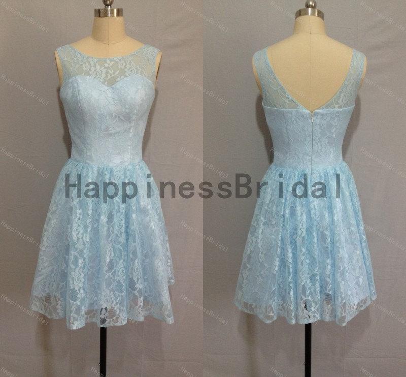 Свадьба - Party dress,short prom dress ,lace prom dress,short evening dress,hot sales dress,formal evening dress,new arrival dress 2014