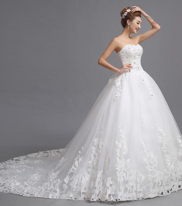 Wedding - Beading Sweetheart Strapless Bride Dress