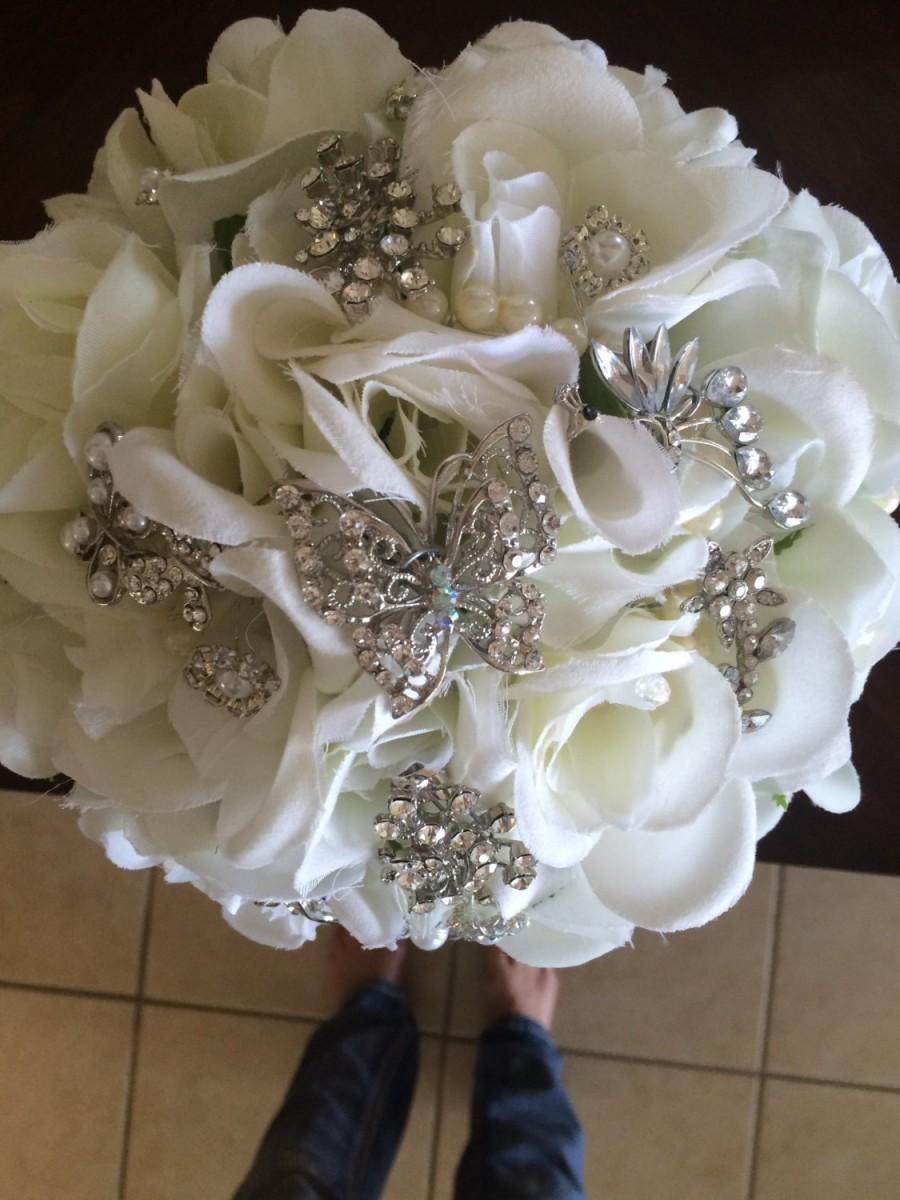 زفاف - Broach wedding bouquet,  brooch wedding bouquet total cost!!