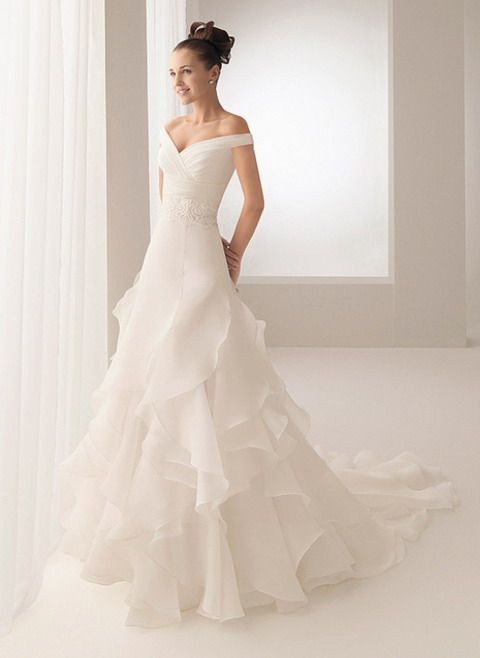 زفاف - Hot White Wedding Dress Bridal Gown Formal Party Prom Evening Dress Custom Size