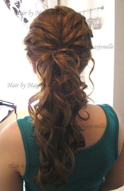 زفاف - 10 Lovely Ponytail Hair Ideas For Long Hair