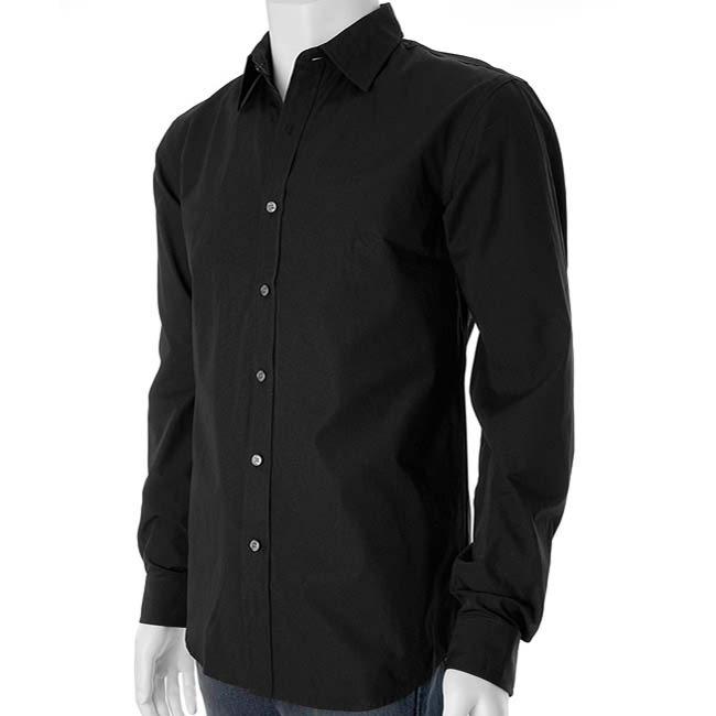 Mariage - Black Dress Shirt, Black Men's Dress Shirts, Custom Black Shirts