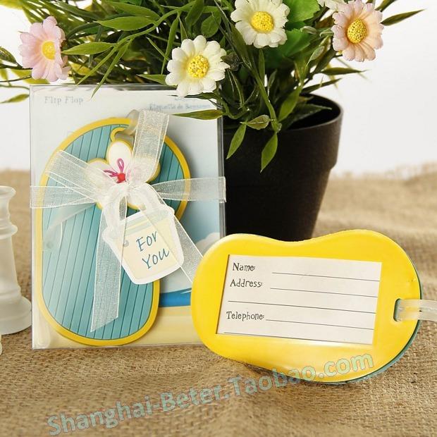 Mariage - Flip Flop Luggage Tag Baby Birthday Shower Favors ZH010