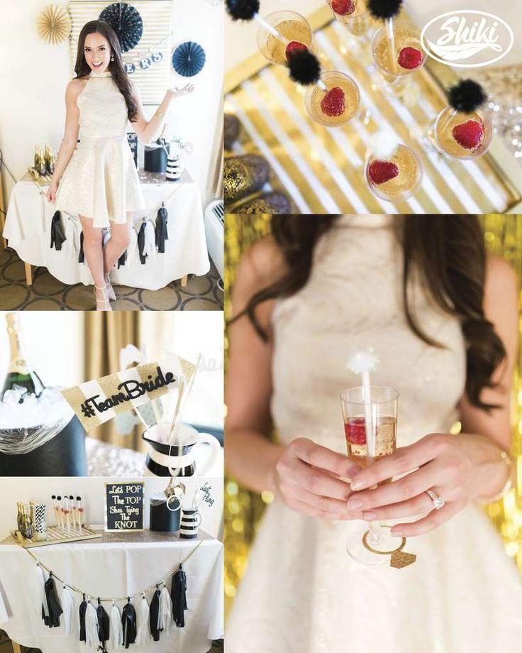 Mariage - Last Fling Before The Ring: Black & Gold Bachelorette Party Bachelorette Party Ideas