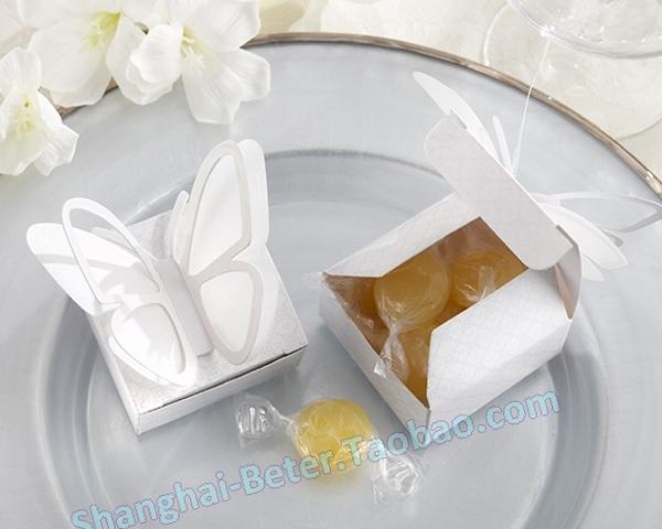 Mariage - 12pcs结婚糖盒喜糖袋TH037欧式婚庆用品61儿童节派对 蝴蝶喜糖盒