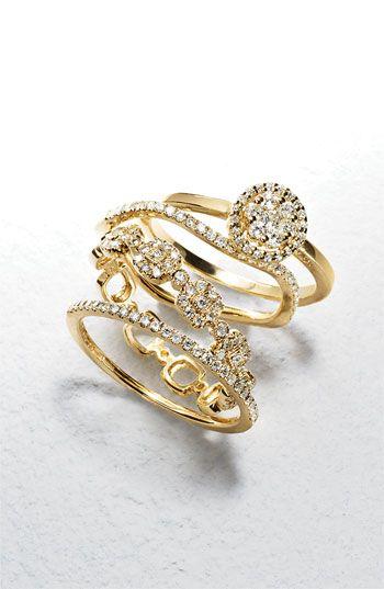 زفاف - Women's Bony Levy Stackable Square Diamond Ring (Nordstrom Exclusive)