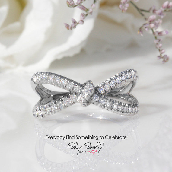 Wedding - Hera Diamond Ring, Infinity Knot Ring, 0.4 CT Diamond Ring, Love Knot Ring, Gold Rings for Women, Infinity Ring, Unique Rings
