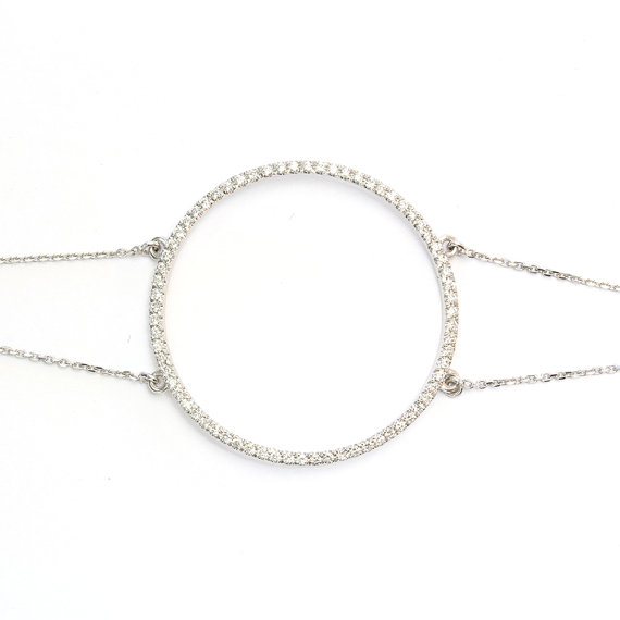 Mariage - Circle Of Life Diamond Bracelet 0.52 CT diamond gold bracelet, Womens Bracelet, Valentin's Day Diamond Bracelet - Gold & Diamonds Bracelet