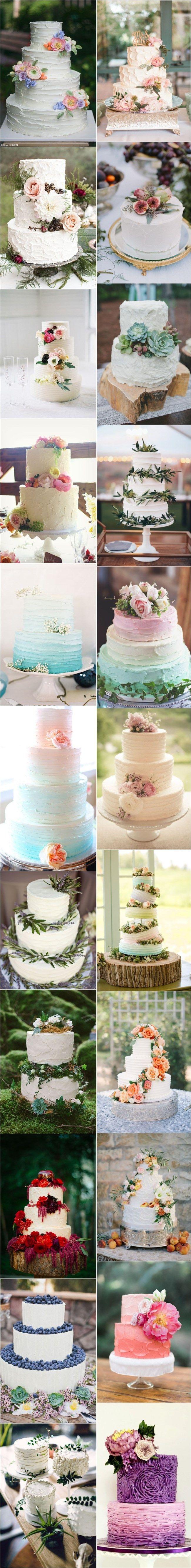 Hochzeit - 22 Unqiue Buttercream Wedding Cakes