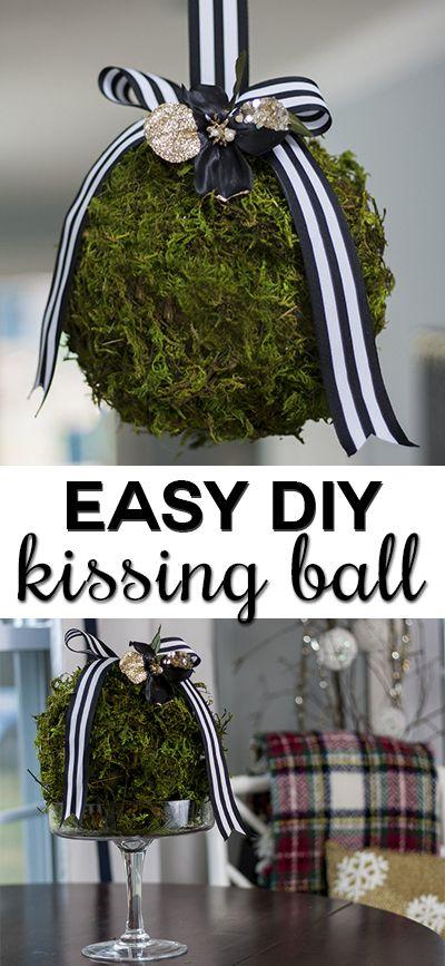 Hochzeit - How To Make Mossy Kissing Balls!