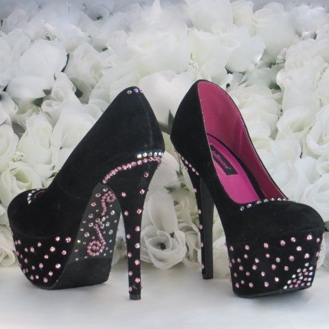 زفاف - Beckoning Black Shoes - Black Wedding Shoes - Womens Shoes - Black Wedding - Stiletto Heels - Bachelorette Party - Gifts For Her