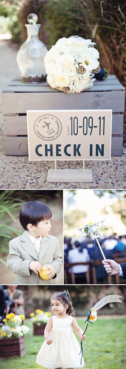 Mariage - Vintage Airplane Themed Wedding In Mission Viejo CA