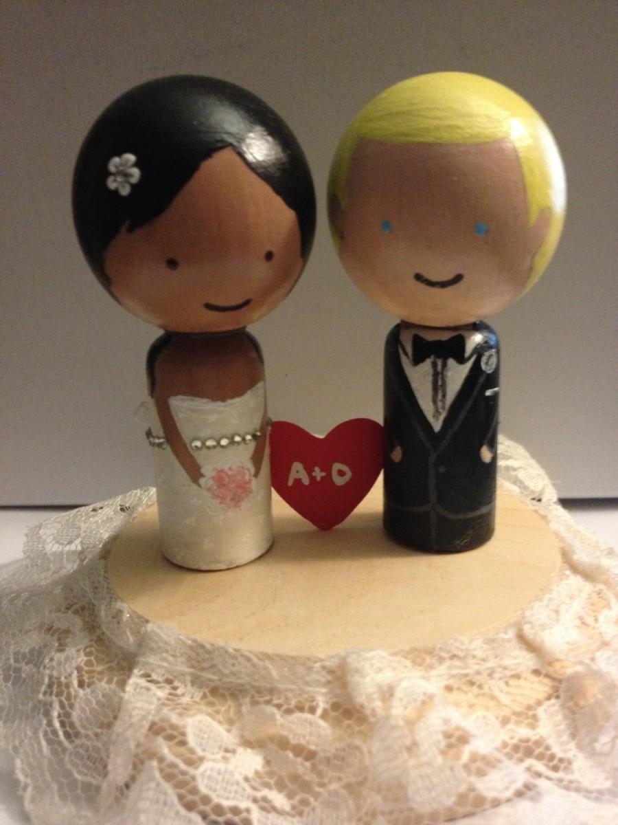 Mariage - Cute Wedding Topper -Customization Available