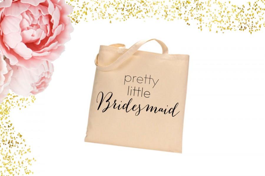 Свадьба - Bridesmaid Tote Bag. bridal shower gift. wedding tote