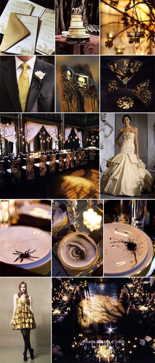 زفاف - A Luxurious Halloween Wedding In Black & Gold