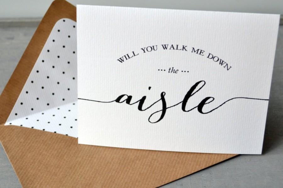 Will You Walk Me Down The Aisle Card