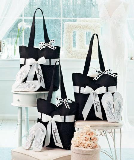 زفاف - Wedding Tote and Flip-Flop Sets, Personalized Wedding Bag Set, Wedding Flip-Flop with Tote Bag, Bridal Party Gift Set