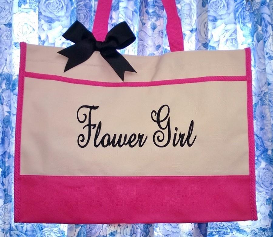 زفاف - Flower Girl Tote Bag Wedding Gift