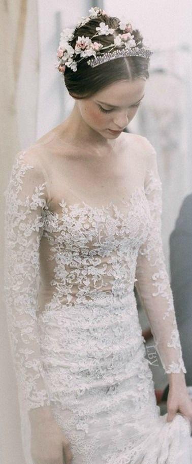 Hochzeit - 30 Beautiful Wedding Dresses With Sleeves