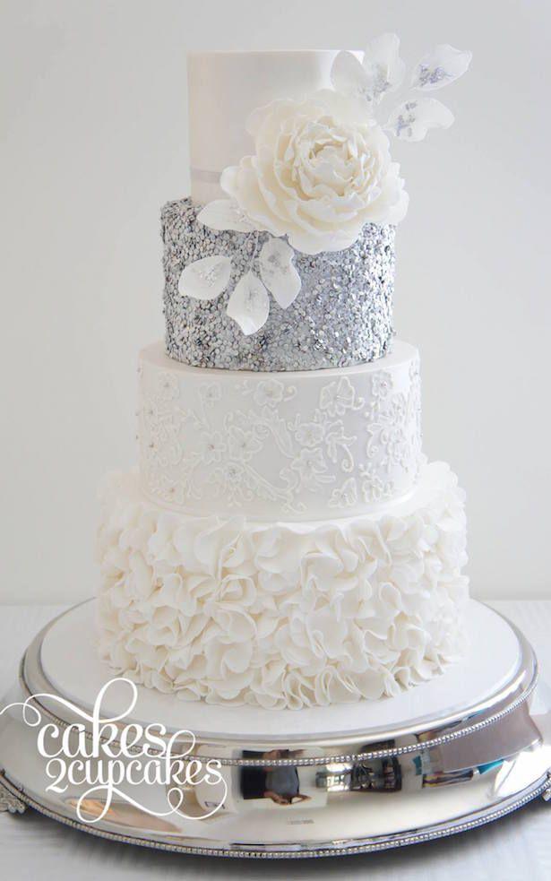 زفاف - Wedding Trends : Sequin Cakes