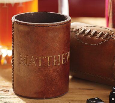 Mariage - Football Leather Bottle Cooler