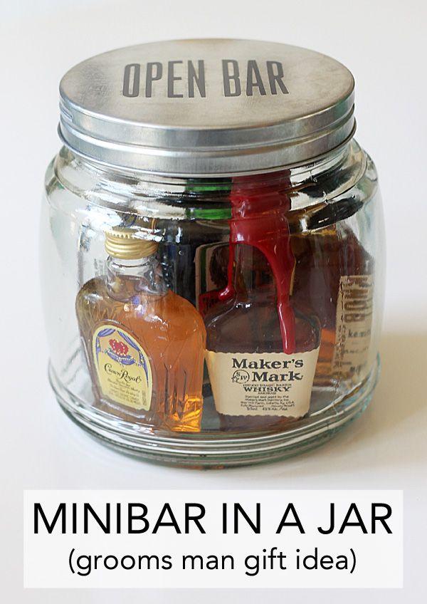 زفاف - Minibar In A Jar (an Easy Gift Idea)
