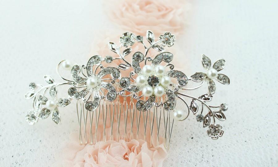 Wedding - Bridal Hair Comb - Wedding Hair Comb - Bridal Jewelry - Bridal Hair Accessories - Rhinestone Hair Comb - Wedding Tiara - Wedding Crown - A29