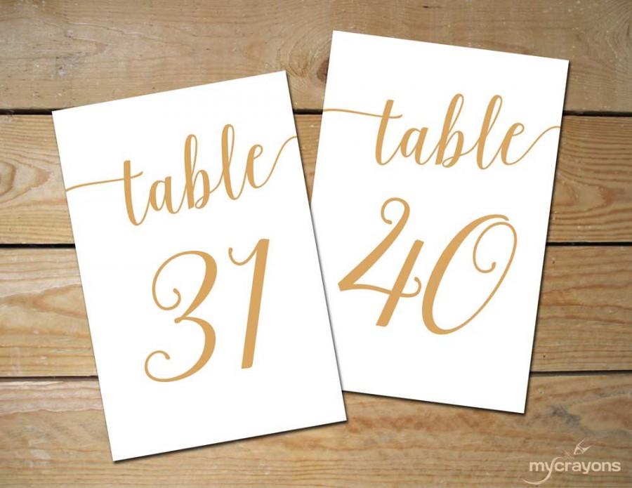 1 50 Wedding Table Numbers Table Numbers Printable Table Numbers Template